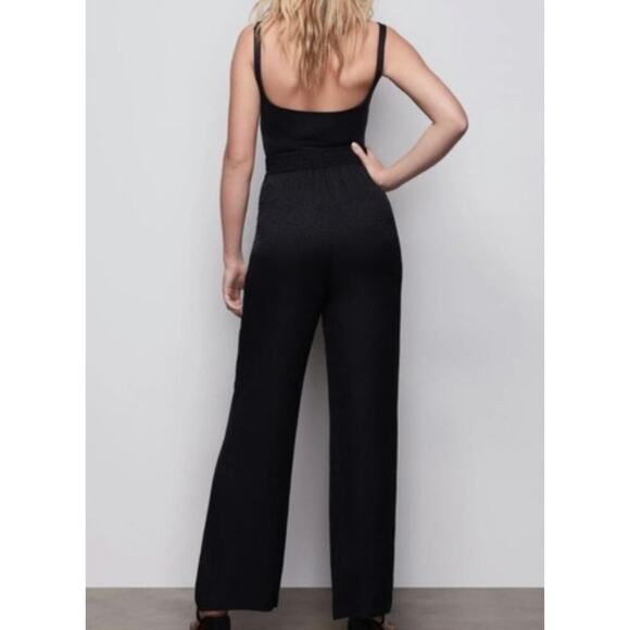 Good American 80s Leopard Jacquard Pants Wide Leg Flowy High Waist Size Medium - Picture 2 of 10